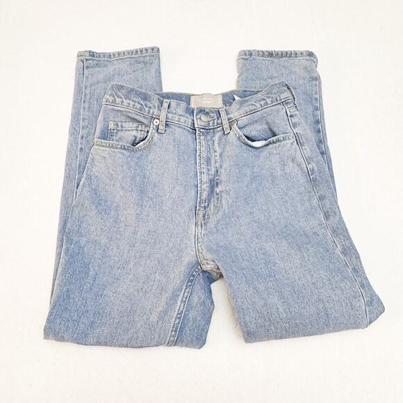 Everlane The Original Cheeky Jean Organic Cotton Light Denim Size 26 Crop - Picture 8 of 10